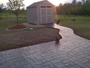 Stamped Concrete Patio and Walkway - Outdoor Lifestyles, LLC 1007 N Peace Haven Rd Winston-Salem, NC 27104 ​(336) 221-3916